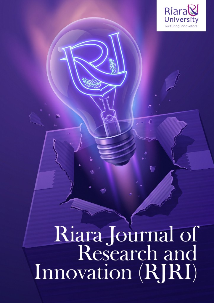 Riara Journal of Research and Innovation (RJRI) cover